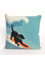 Trans Ocean Pillow Frontporch Animal 100% Polyester Hand Tufted 1473